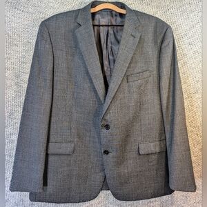 RALPH LAUREN Blazer Mens 42R Gray 70 Percent Wool RL Jacket Sport Coat 42